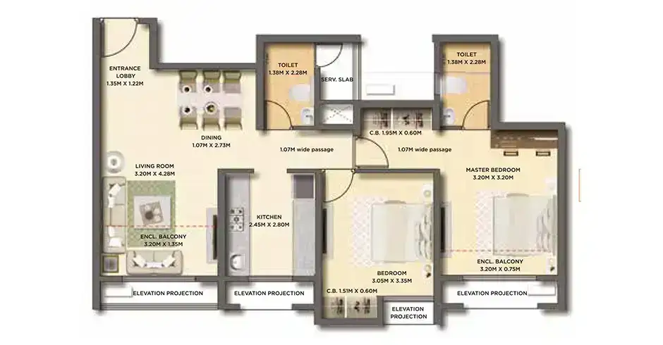 Dosti Thane Balkum Floor Plans Dosti Thane Balkum Floor Plans